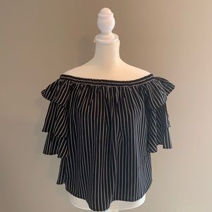 Blue Rain - Ruffle Blouse